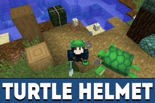 Turtle Helmet in MCPE 1.5