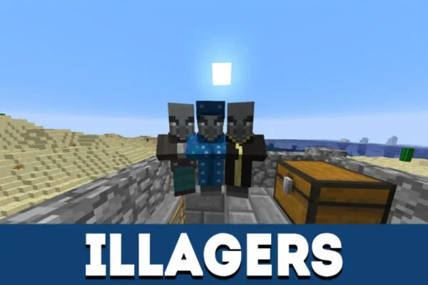 Illagers in MCPE 1.1