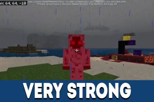 Very strong boss in Entity 303 Mod for MCPE