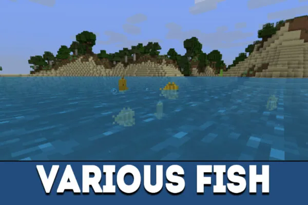 Various Fish in MCPE 1.4