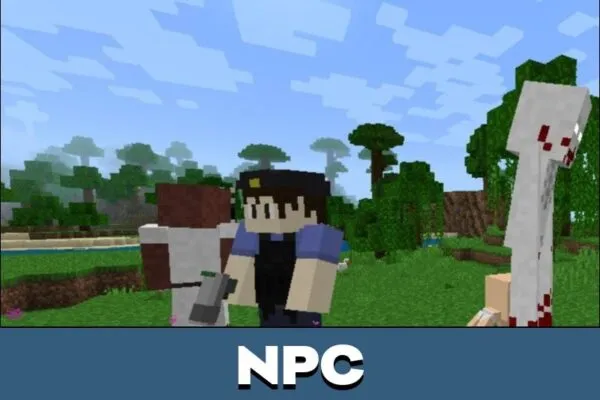 NPC from SCP Mod for Minecraft PE