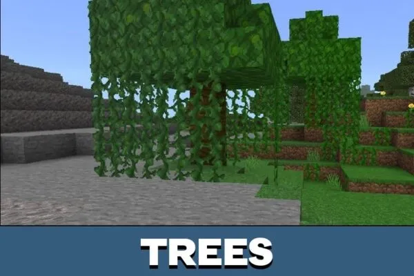 Trees from HD Texture Pack for Minecraft PE