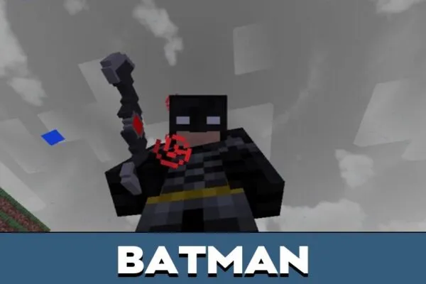 Batman from Superhero Mod for Minecraft PE