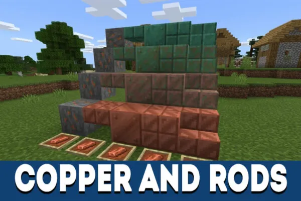 Copper & Rods in MCPE 1.16 & 1.17