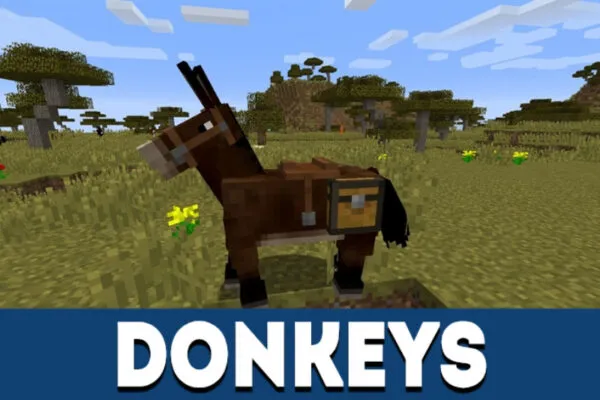 Donkeys in MCPE 0.15