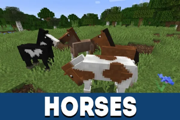 Horses in MCPE 0.15