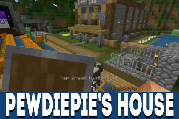 PewDiePie House in MCPE Map