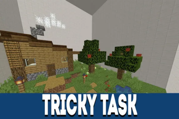 Tricky Task in Find the Button MCPE Map