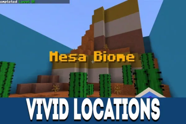 Vivid locations in Find the Button MCPE Map