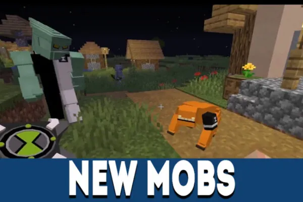 New mobs in Ben Ten MCPE Mod