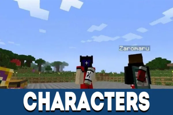 Characters in Naruto MCPE Mod