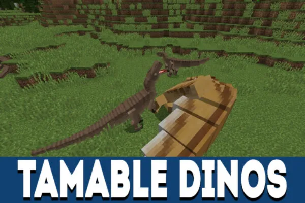 Tamable Dinos in ARK MCPE Mod