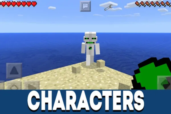 Characters in Ben Ten MCPE Mod