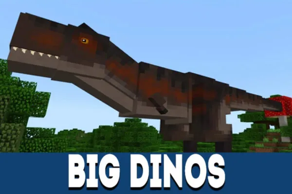 Big Dinos in ARK MCPE Mod