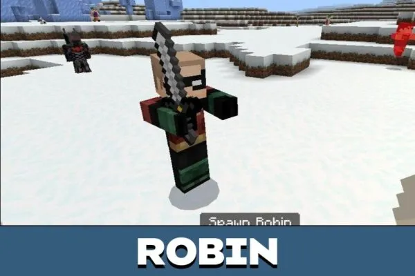 Robin from Superhero Mod for Minecraft PE