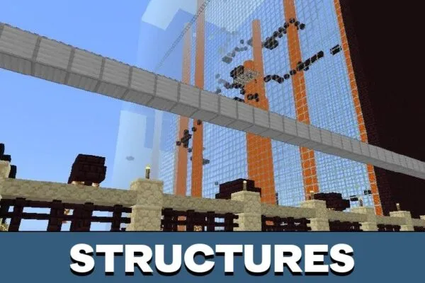 Structures from Amusement Park Map for Minecraft PE