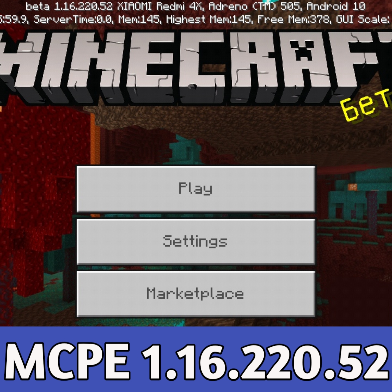 Download Minecraft PE 1.16.20 for Android