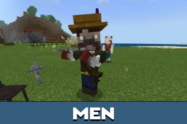 Men from Villager Mod for Minecraft PE