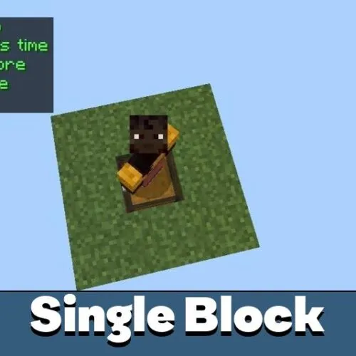 Survival on a Single Block Map for Minecraft PE