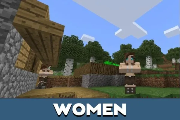 Women from Villager Mod for Minecraft PE