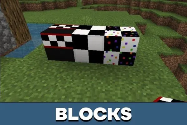 Blocks from FNAF Texture Pack for Minecraft PE