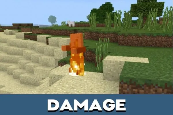 Damage from Vampire Mod for Minecraft PE