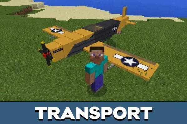 Transport from Airplane Mod for Minecraft PE