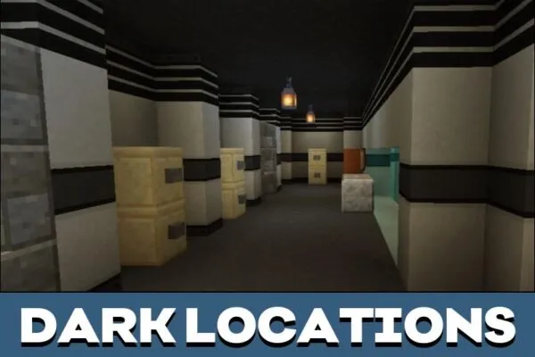 Dark Locations from SCP Map for Minecraft PE