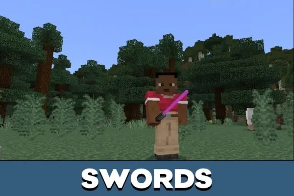 Swords from Star Wars Textures for Minecraft PE