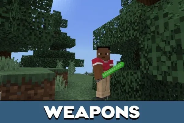 Weapons from Star Wars Textures for Minecraft PE