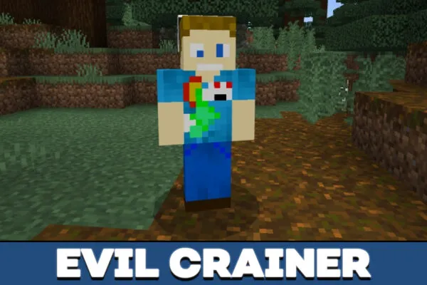 Evil Crainer in Creepypasta mod in Minecraft PE