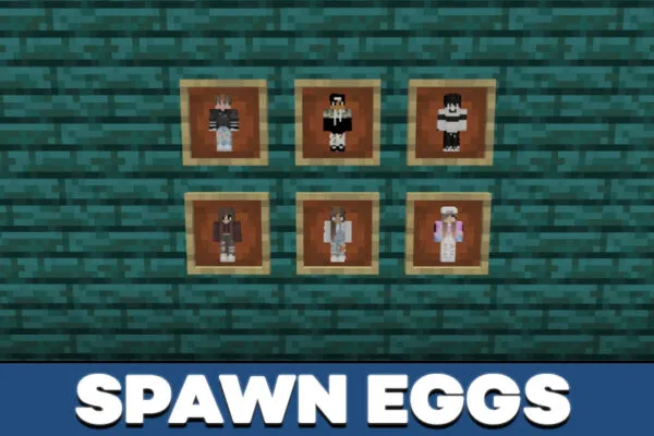 Spawn egg in Friend mod for Minecraft PE