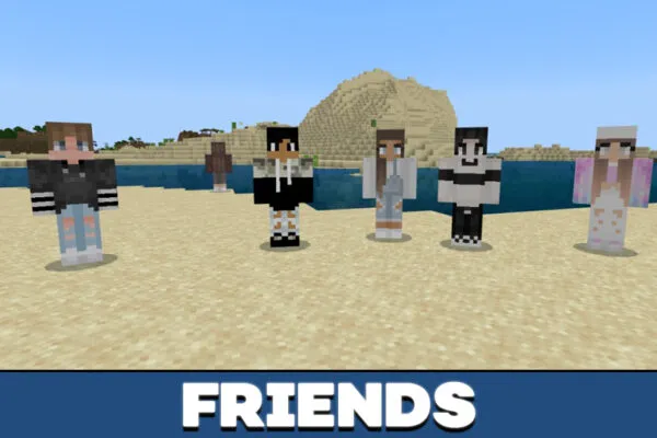 Mobs from Friend Mod for Minecraft PE