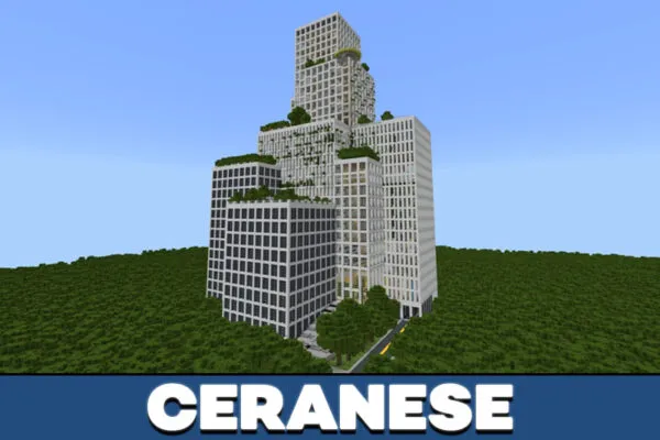 Ceranese in hotel in map in Minecraft PE