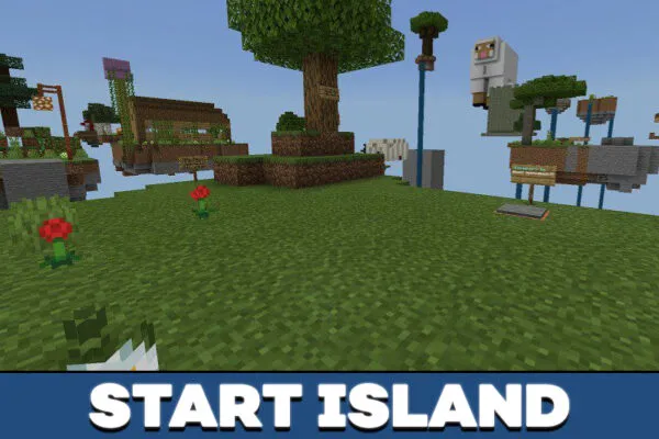 Start island in Minecraft PE