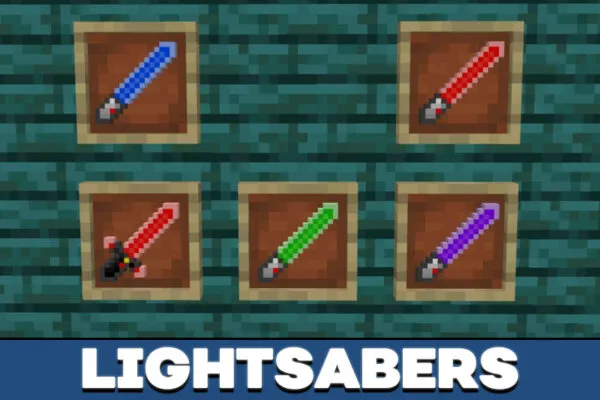 Weapons from Lightsaber Mod for Minecraft PE