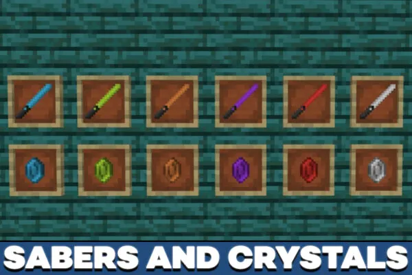 Crystals from Lightsabers Mod for Minecraft PE