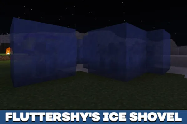 Fluttershy's Ice Shovel in My Little Pony map in Minecraft PE