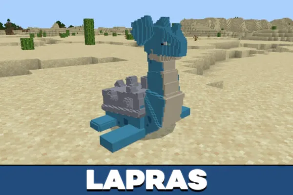 Lapras in Pixelmon mod in Minecraft PE