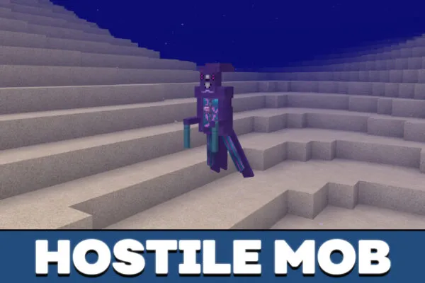 Hostile mob in subnautica map in Minecraft PE