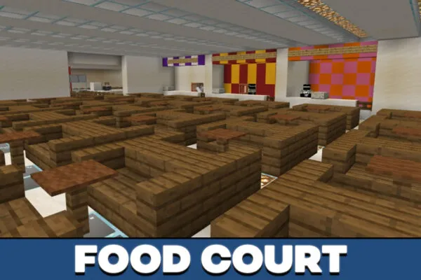 Food Court in airport map in Minecraft PE