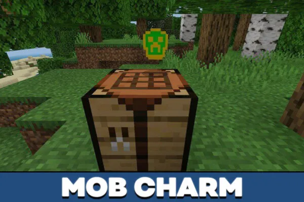 Mob Charm in Baubles mod in Minecraft PE