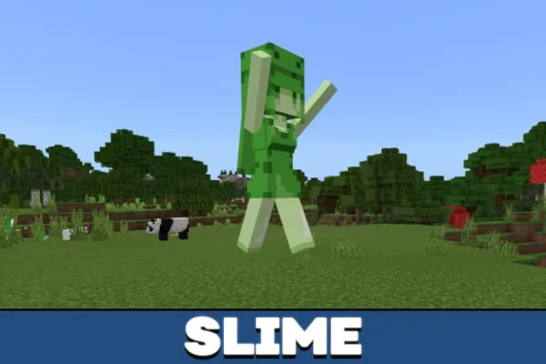 Slime in cute mob mod in Minecraft PE