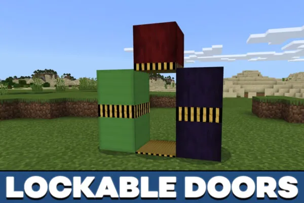 Lockable Doors in Minecraft PE