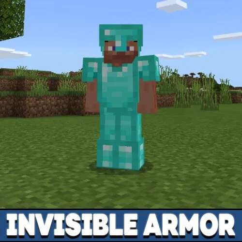 Invisible Armor Texture Pack for Minecraft PE