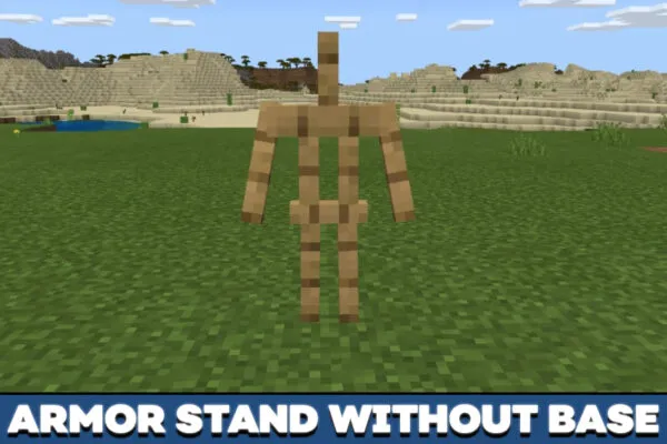 Armor stand without base in Minecraft PE