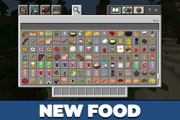 New food in LLamaQuest mod in Minecraft PE