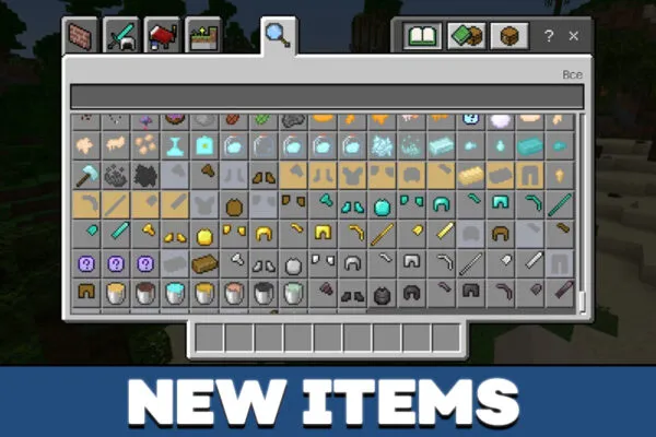 New items in LLamaQuest mod in Minecraft PE