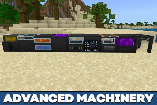 Advanced Machinery in LLamaQuest mod in Minecraft PE