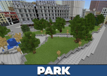 Park ing peta New York City kanggo Minecraft PE